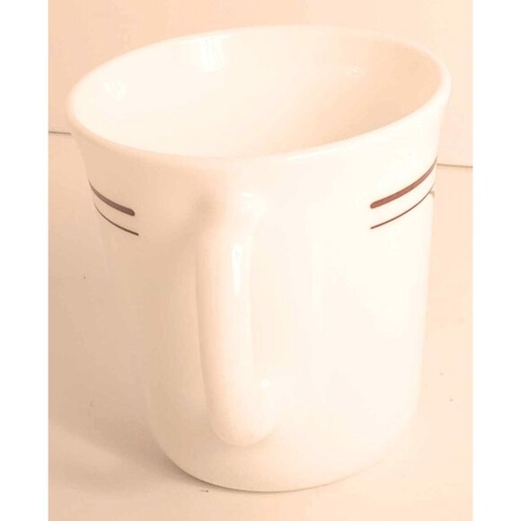 Vintage Corelle White Coffee Cocoa Tea Replacement Mug With Brown Floral Pattern - Picture 3 of 7